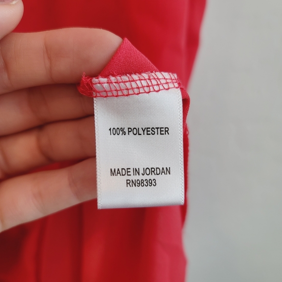 Kate & Mallory Semi Sheer Overlay Red Sleeveless Dress Women's Size Small - Picture 5 of 10